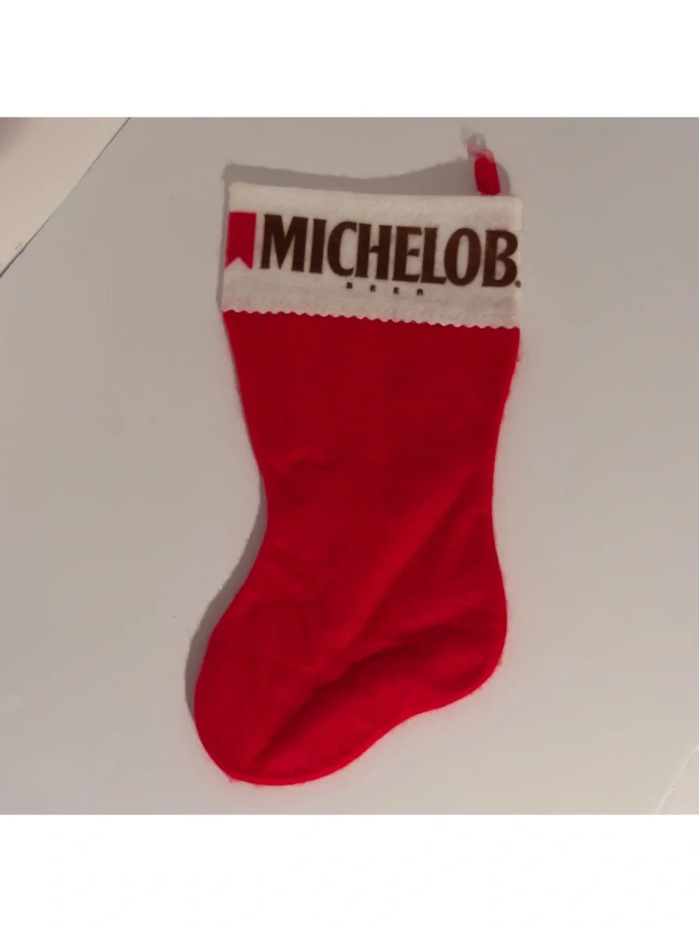 Rare Vintage Michelob Beer Christmas Promo Stocking Set of 4 Classic Dark Light